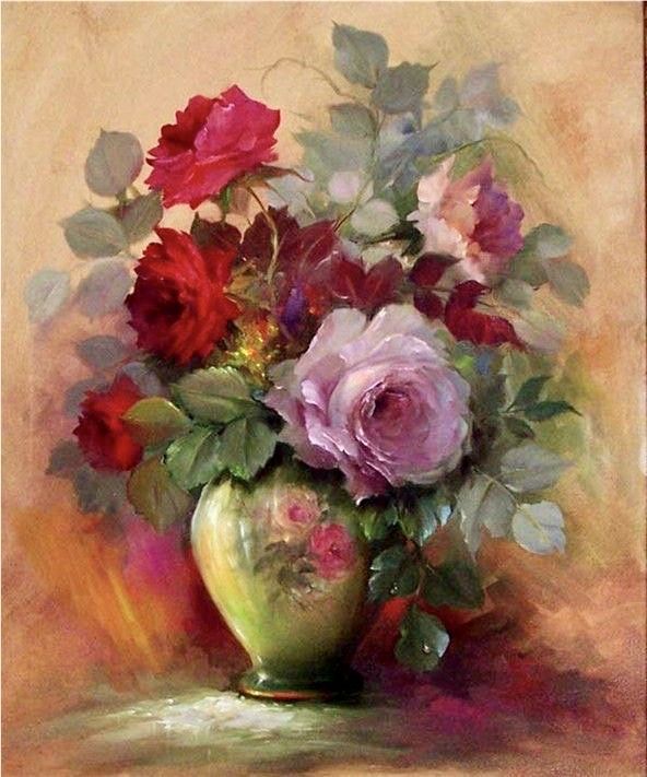 angelicaio81153's tweet image. Count , the roses not the thorns . 

Contemporary artists 

Still Life Roses in a Vase 

Gary Jenkins Art , American artist 
#artwork #still #life #oilpainting #flowers #contemporaryart