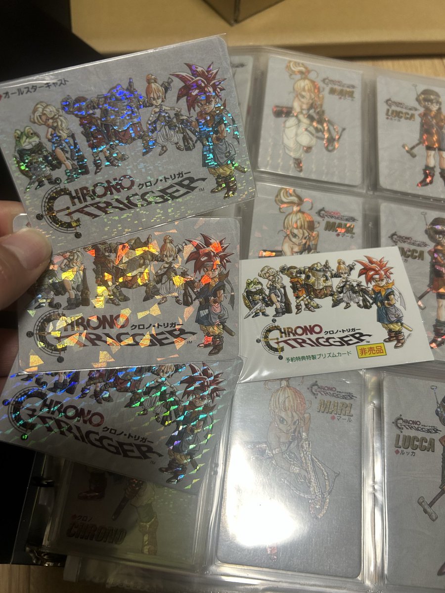 自分は未開封パックは持ってません！ 開封済みパックを大切に保管して