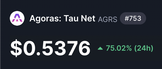 CruxyETH's tweet photo. It's nice up here... $AGRS $TAO $TIG $RNDR https://t.co/poXeSdYt6v