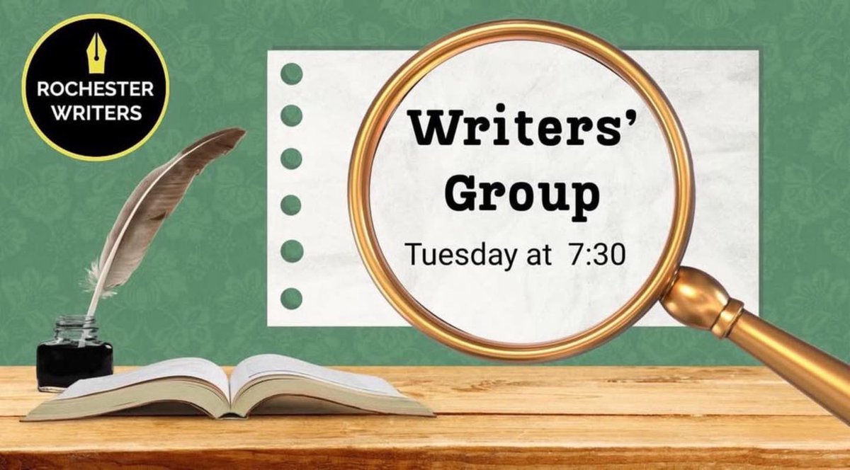 RochWriters's tweet photo. The Freelance Marketplace Writers’ Group meets Tuesday, March 17, 2026 - always the third Tuesday of the month - at 7:30 p.m. 📚
⬇️More information available HERE:⬇️
https://t.co/1el4dnsEk2
#WritersGroup #Authors #Writing #BusinessOfWriting #WritingGroup #WritingCommunity https://t.co/hvr5DADMvB