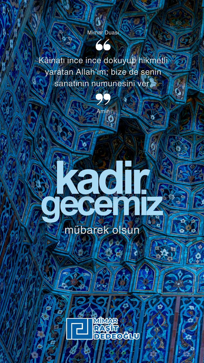 Mimar Raşit DEDEOĞLU tweet media