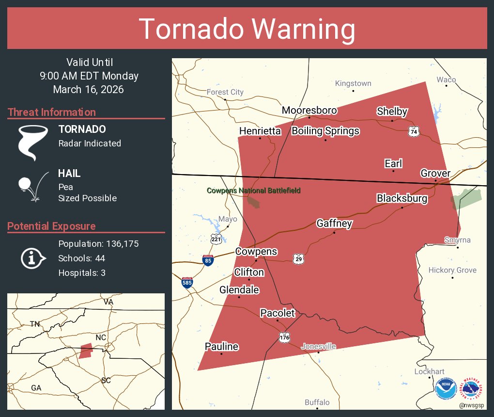 NWS GSP tweet media