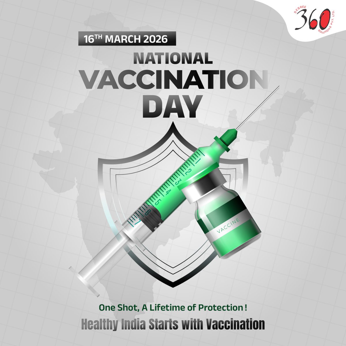 degree360solns's tweet photo. Vaccination is one of the most effective ways to protect individuals and communities from life-threatening diseases. On National Vaccination Day, let us reaffirm our commitment to timely immunization and a healthier future for all. https://t.co/X4Rmtmaqfe