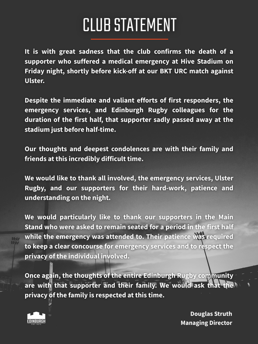 Edinburgh Rugby tweet media