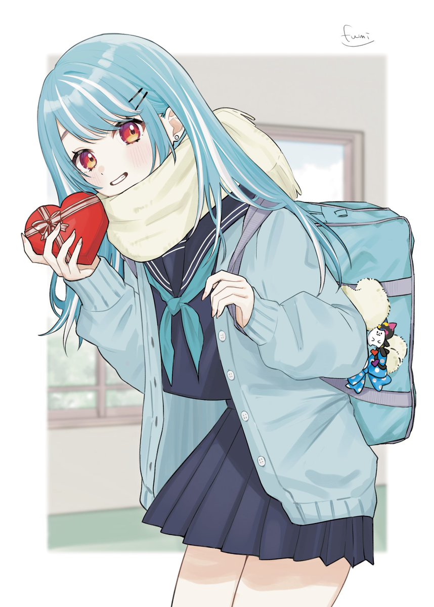 一緒に帰ろ？🍫 #らむねはいか画