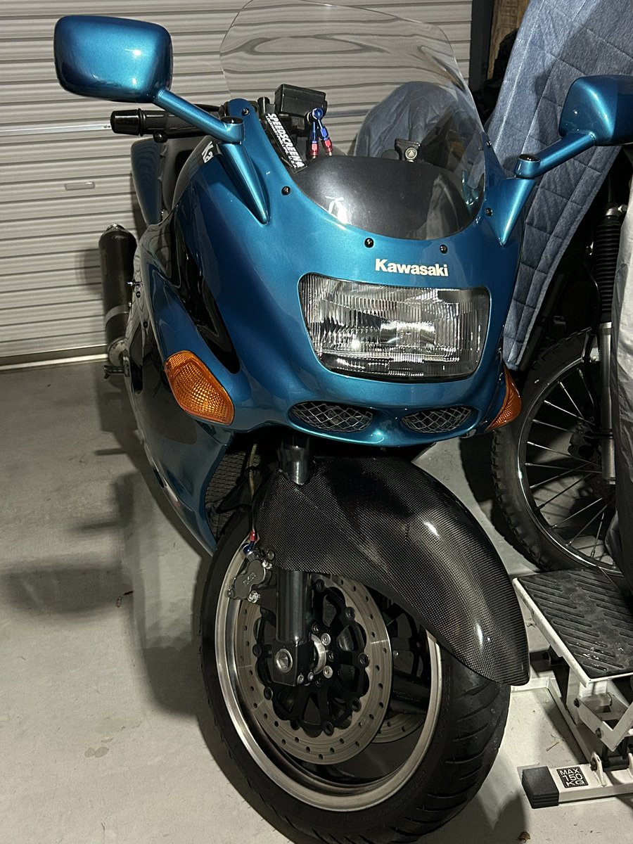 Nalu3104P's tweet image. 過去に世界最速の豚🐖
飼いました！
かわいいやつ😍ブヒブヒ〜
#ZZR1100
#ZX11