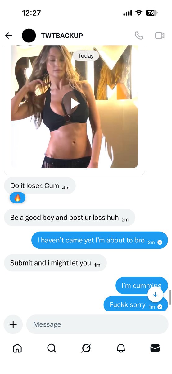 Thomas0551428's tweet photo. @TWTBACKUPP beat me in a #wankbattle just now, he was relentless with Penny and I couldn’t hold it against all those videos https://t.co/odB1437809