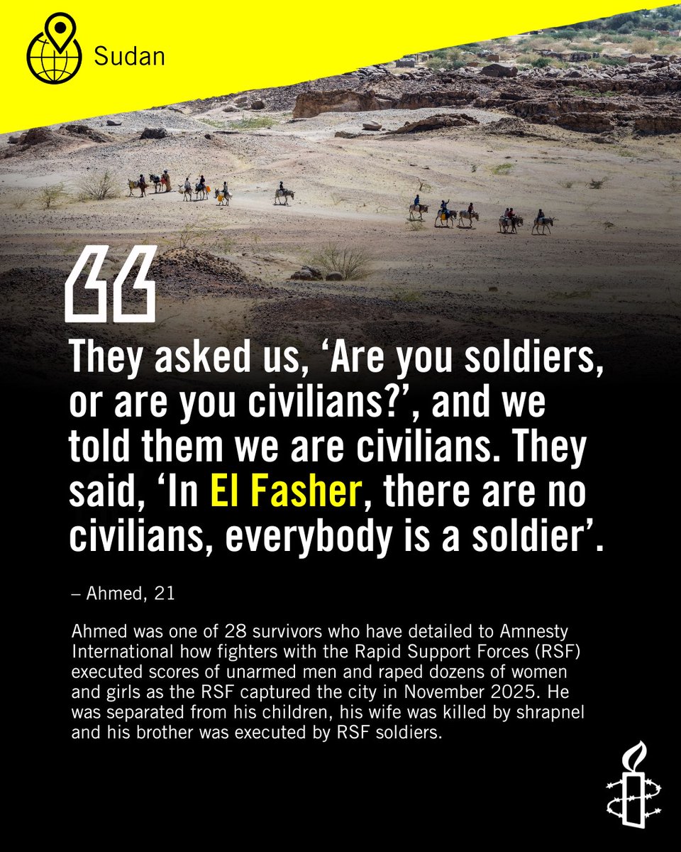 The UN Fact-Finding Mission on Sudan’s findings that RSF actions in El Fasher bear the "hallmarks of genocide" underscores the gravity of what civilians have endured and reinforces the urgent need for justice in Sudan. We must act now to protect civilians and strengthen