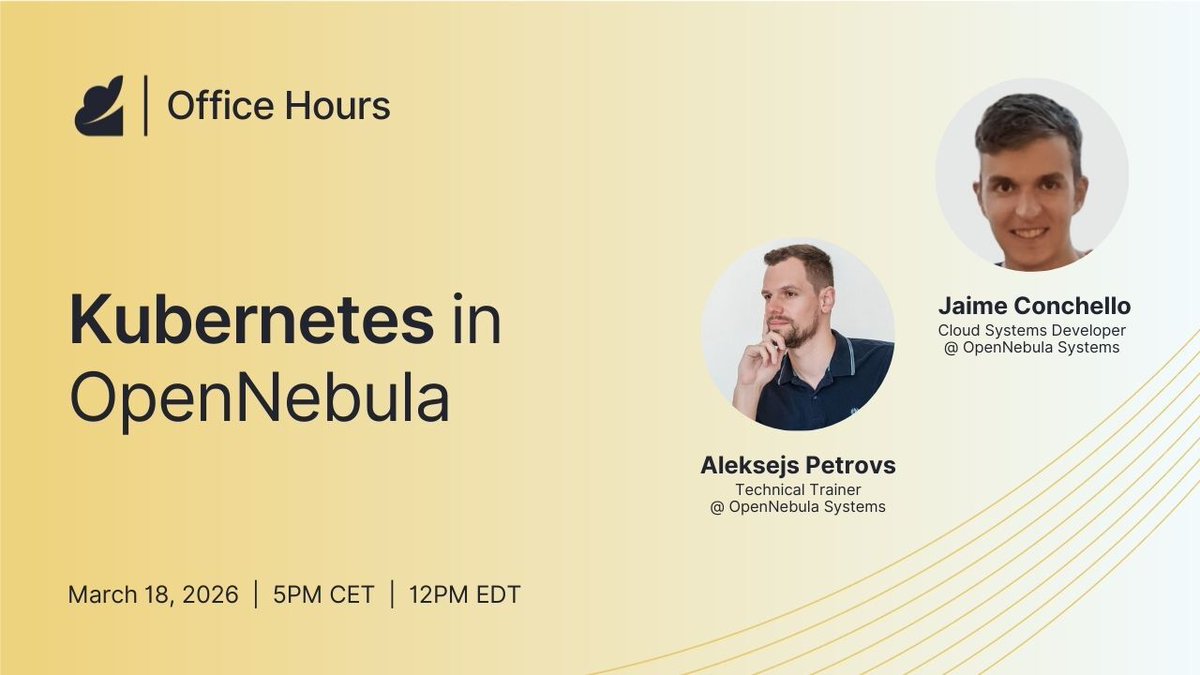 OpenNebula Systems tweet media