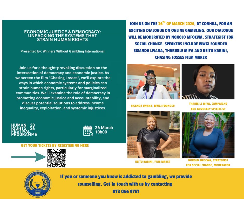 Winners Without Gambling International tweet media