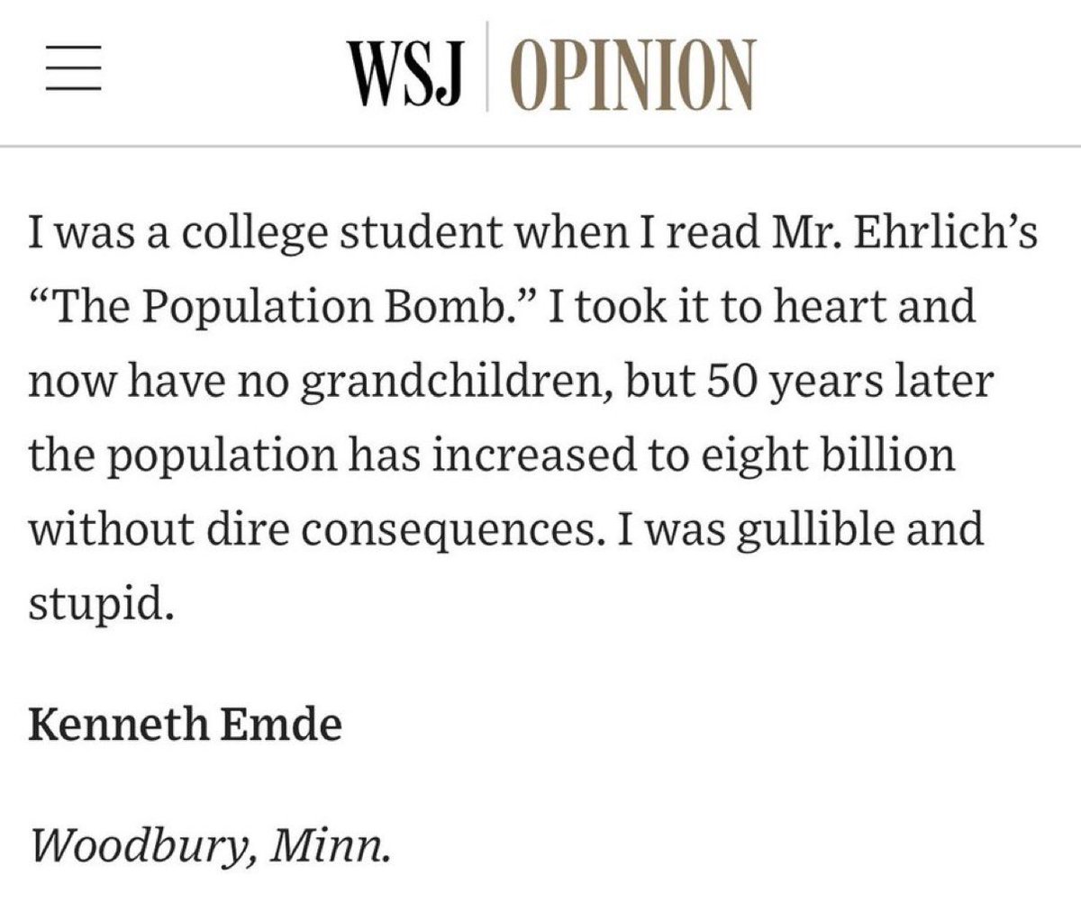 AlecStapp's tweet image. Paul Ehrlich was one of the most pernicious public figures of the last 50 years.

Somehow he was still celebrated in certain intellectual circles until the very end.

Never forget the harm his ideas caused.
