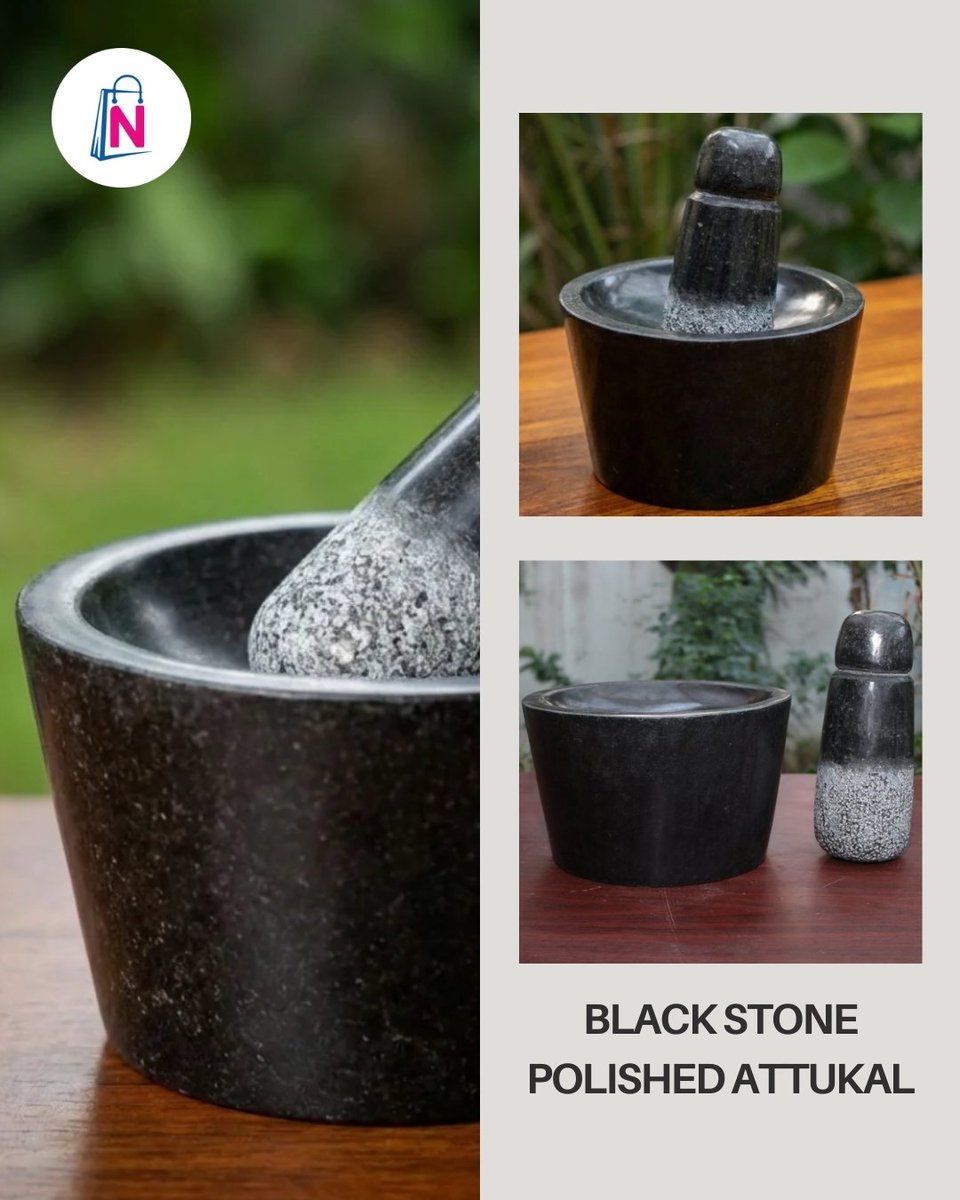 nakshathraco's tweet image. Bring back the taste of traditional grinding! 🪨🌿

Our Black Stone Polished Attukal is perfect for preparing fresh chutneys, masalas, and spices the authentic way.

Shop now at nakshathra.co

#Attukal #StoneGrinder #TraditionalCooking #AuthenticFlavours #Nakshathra