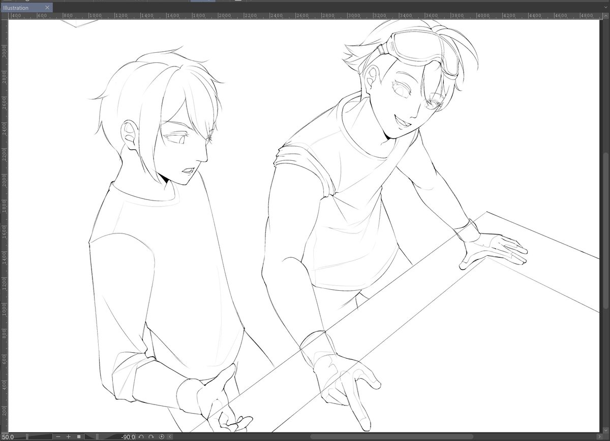 WIP oc, Dara dan Langga >v<