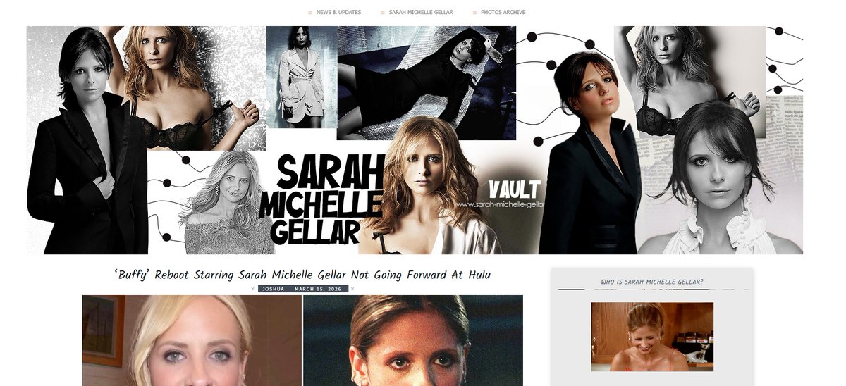 designbyned's tweet image. New Onliner: SMG VAULT
sarah-michelle-gellar.org

(Wordpress + Coppermine + Graphics)

#Responsive #HTML #CSS #PHP #SidebarGraphics #Coding #HeaderGraphics #Wordpress #Coppermine