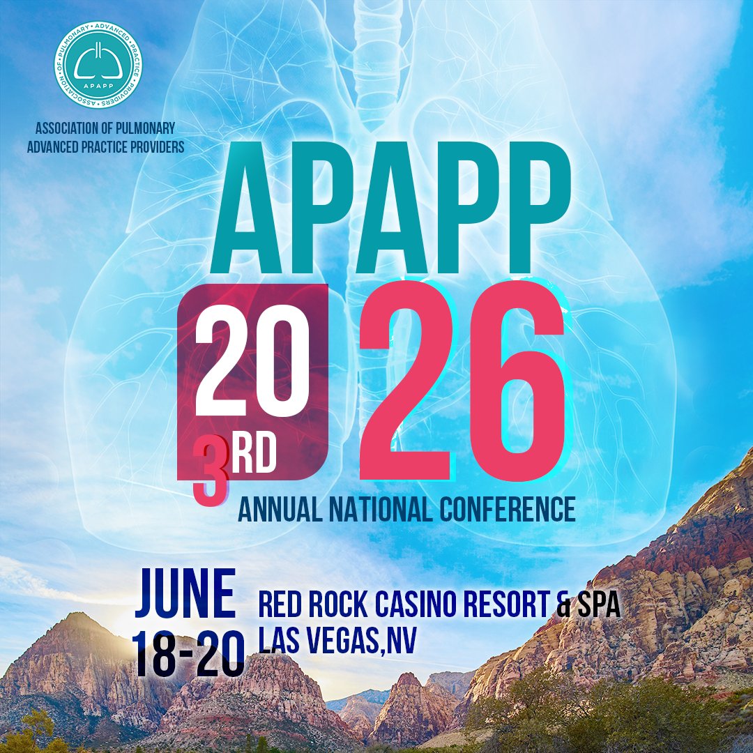 Assoc. of Pulmonary Advanced Practice Providers tweet media