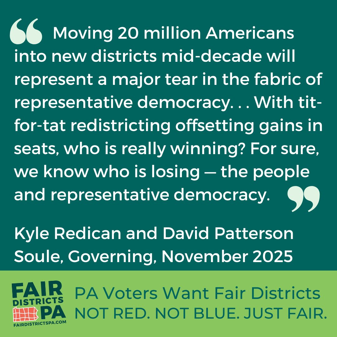 Fair Districts PA tweet media