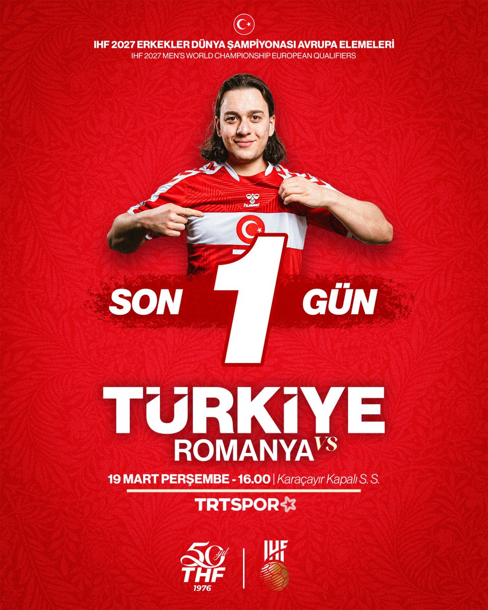 Bolu, bayrama milli coşkuyla hazırlanıyor ❤️🤍

🇹🇷 🆚 🇷🇴
🗓️ 19 Mart Perşembe
🕔 16.00
📍 Bolu Karaçayır Kapalı Spor Salonu
🖥️ TRT Spor Yıldız

🎟️ Girişler ücretsizdir.