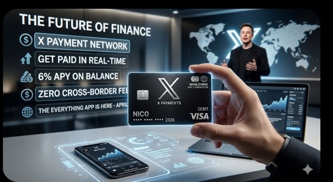 Elon Musk is about to turn X into a $100 Trillion bank.

Imagine:
↳ Get paid in real-time.
↳ 6% APY on your balance.
↳ Zero cross-border fees.
The "Everything App" is finally here. Are you ready for the April rollout? 💳🔥
