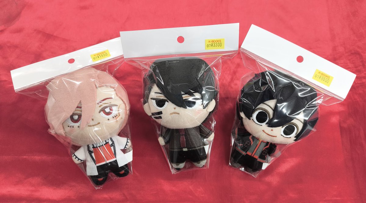 入荷情報】 『桃源暗鬼』 一番くじ ぬいぐるみマスコット 同期組3人が
