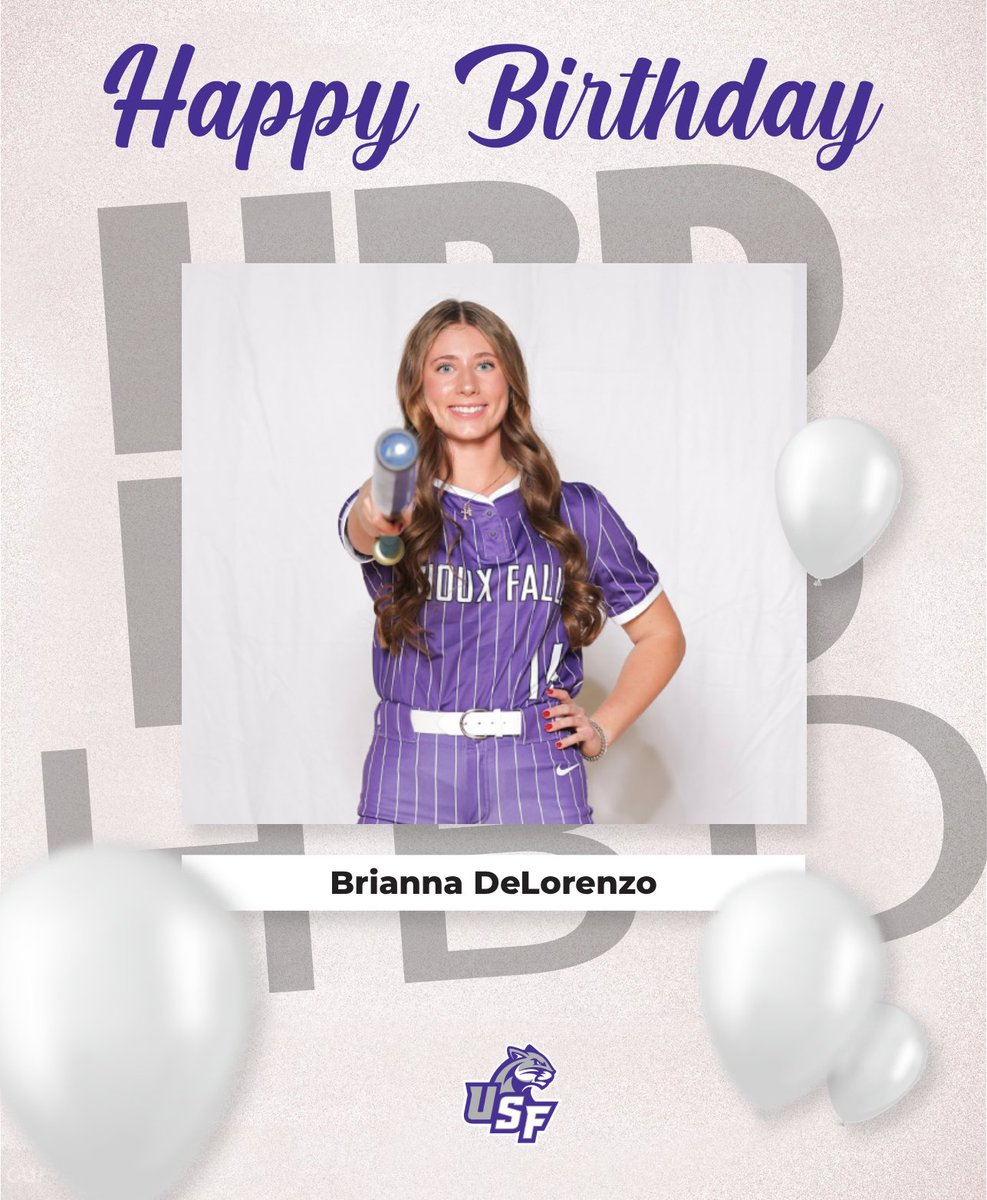 USFCougarsSB's tweet photo. Happy Birthday, Brianna DeLorenzo!🥳 #USFCougars #USFSoftball https://t.co/e1fHu8HtwY
