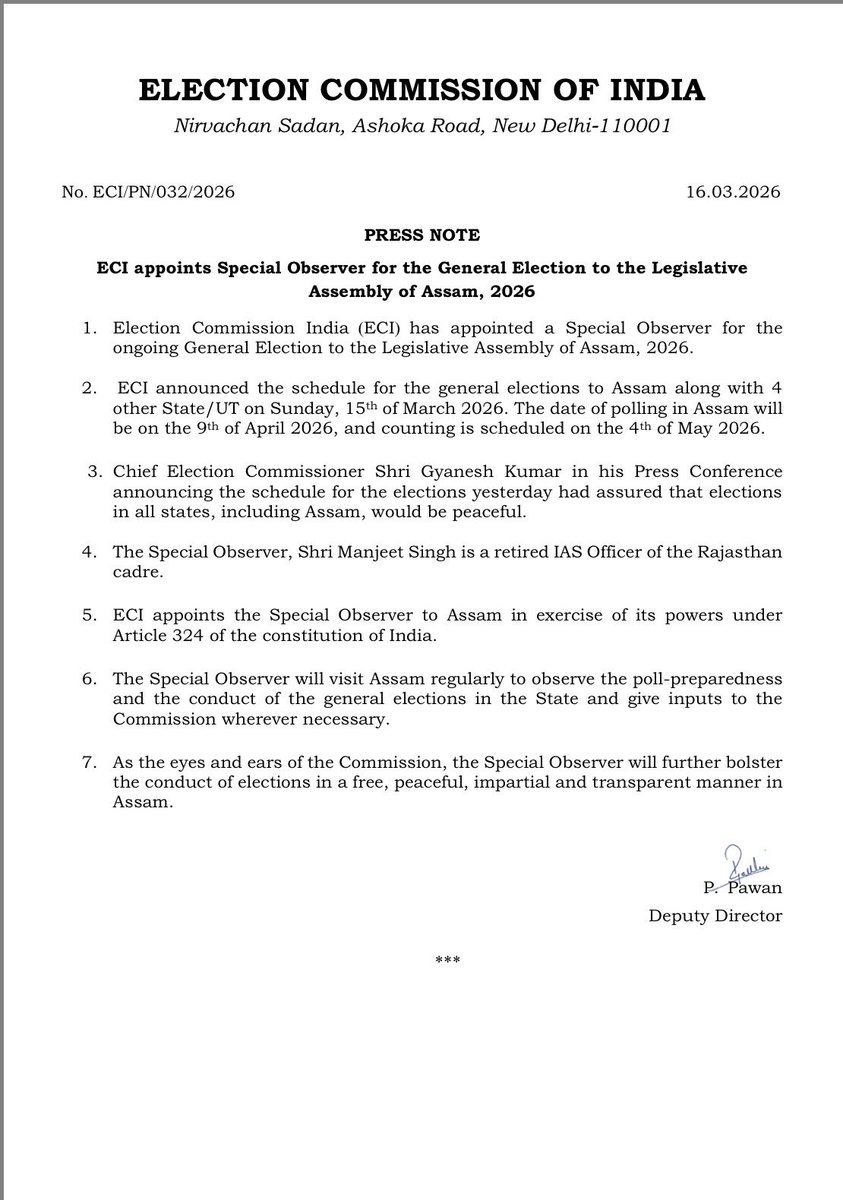 Election Commission of India tweet media