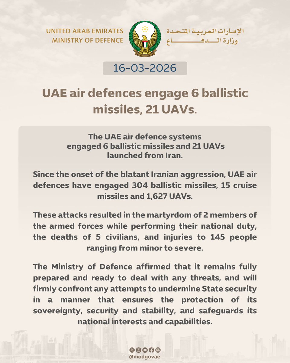 وزارة الدفاع |MOD UAE tweet media