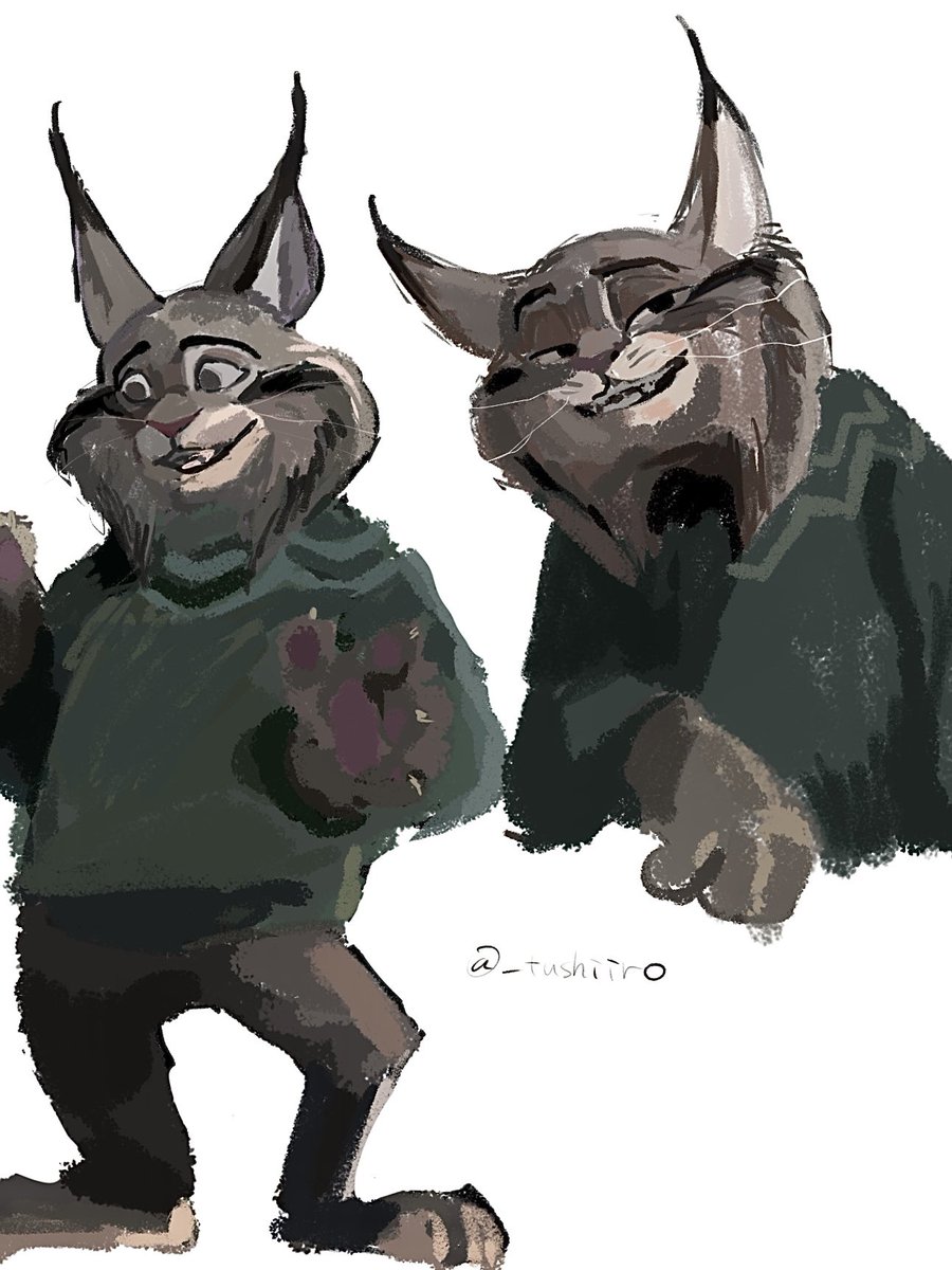 ぱうばと(模写)
#zootopia2