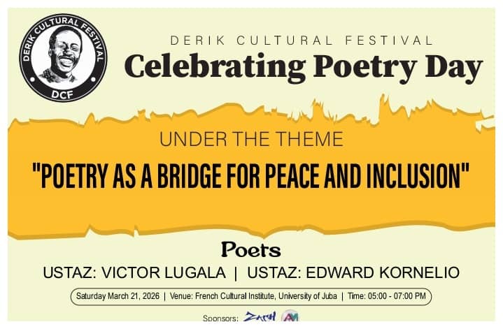 DerikFestival's tweet photo. Join us on World Poetry Day!
"Poetry as a Bridge for Peace and Inclusion"
Poetry is a powerful vehicle which promotes social, political, and cultural cohesion, enhancing the poet's and reader's perspective and way of thinking and perception. https://t.co/EZtPCNG3Kv