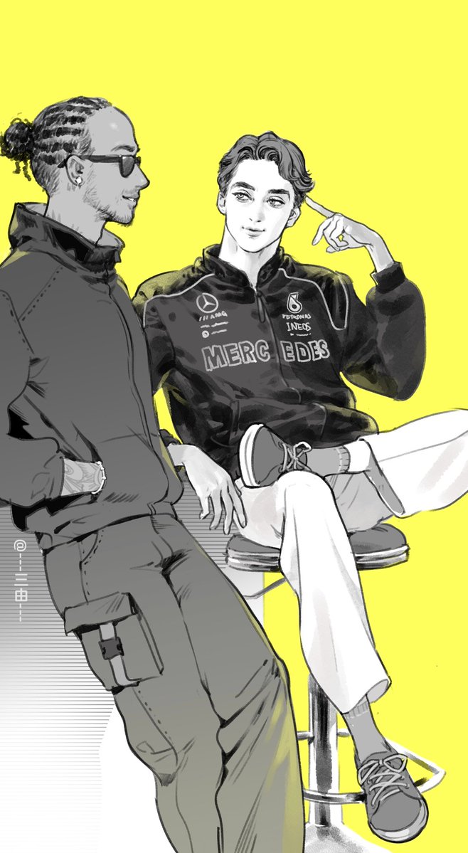 Just chatting🍵💅🏻

#georgerussell
#lewishamilton