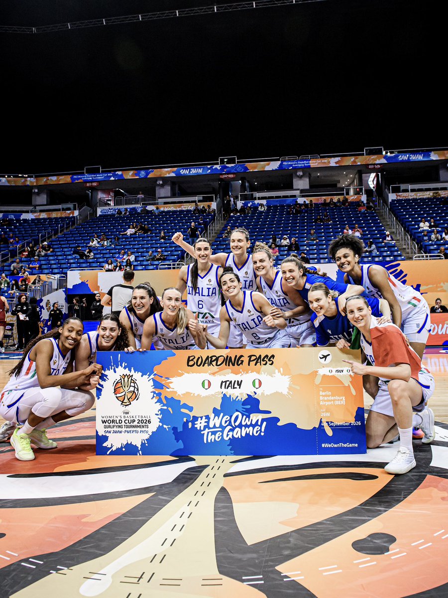 Italbasket's tweet photo. 32 anni dopo, le Azzurre sono Mondiali 💙

32 anni di attesa, finiti battendo la Spagna e conquistando un posto alla manifestazione di Berlino: insieme.

Leggi di più: https://t.co/npIxGCXwkg https://t.co/wu7CTURKwD