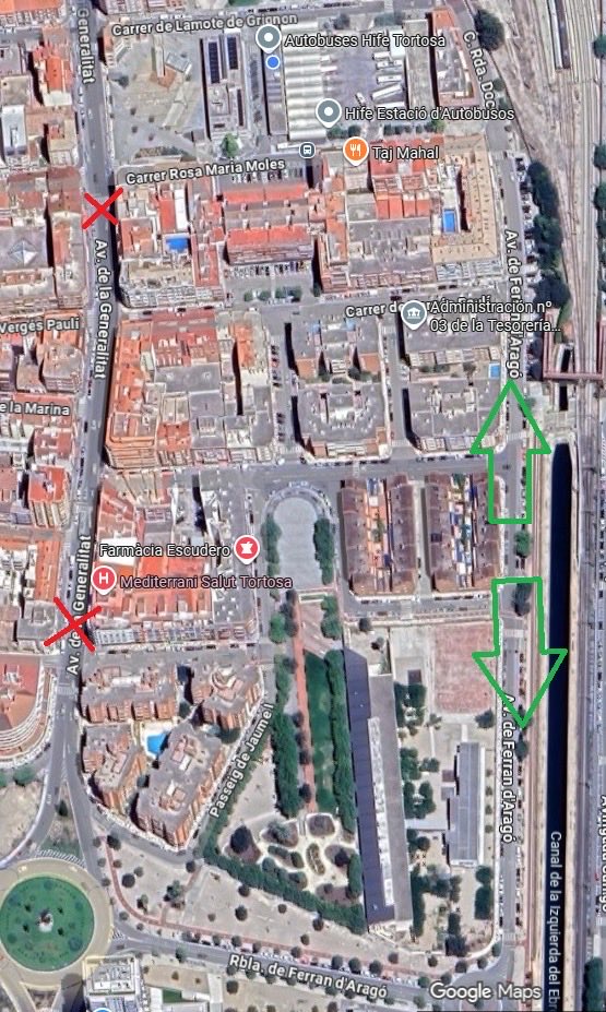 📍Tortosa 🚧 Av. Generalitat⏱️hasta las 14:30h