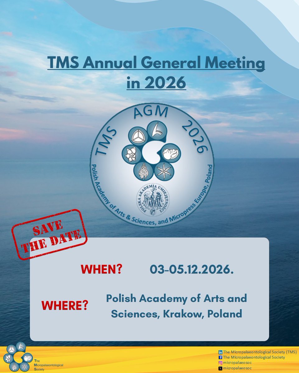 The Micropalaeontological Society (TMSoc) tweet media