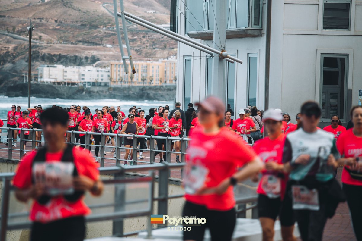 Carrera de la Mujer, Las Palmas de Gran Canaria 🩷 #carreradelamujer2026 #marearosa