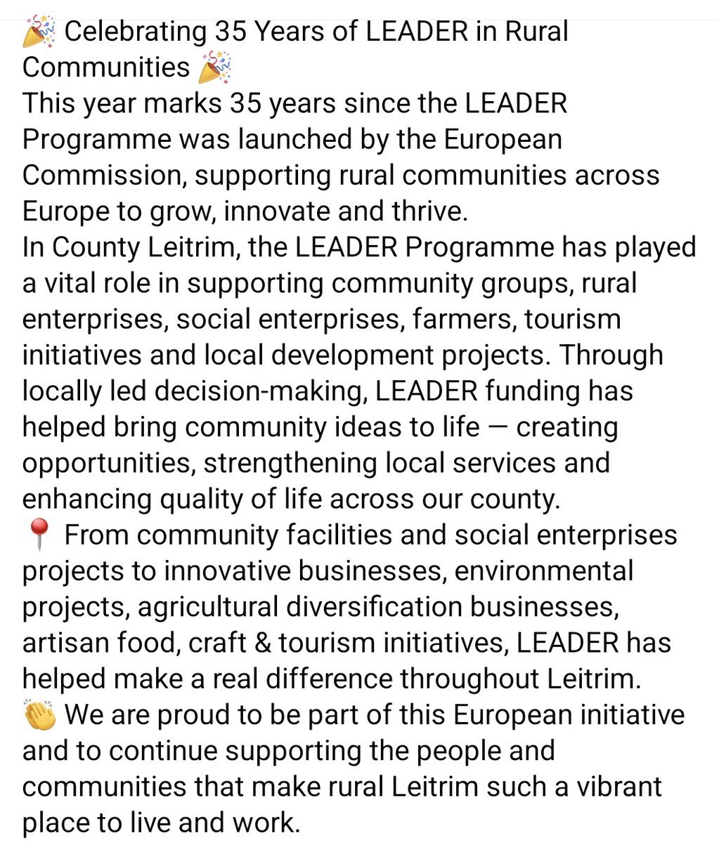 Leitrim Development Company. 🇮🇪🇪🇺 tweet media