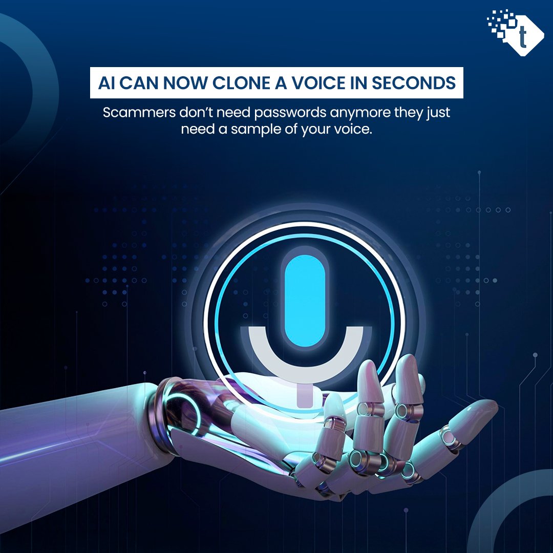teqnecia's tweet image. 🗣️The biggest defense today isn’t just technology, it’s verification and awareness.

Swipe through to understand how these scams work and how to stay protected. 👉

#CyberSecurity #ArtificialIntelligence #VoiceCloning #AITechnology #TechPost #Teqnecia