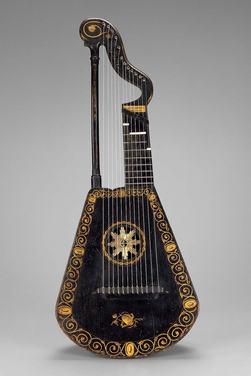 Harp lute, 1815. Museum of Fine Arts, Boston.