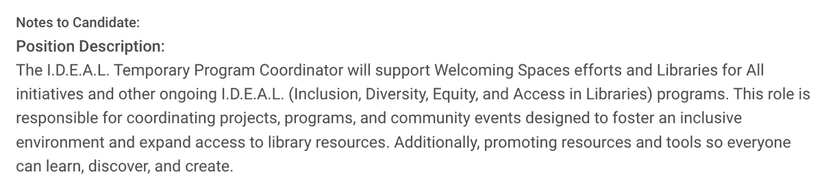 The Austin library is hiring an IDEAL coordinator

(Inclusion Diversity Equity access in libraries)

Did they just try to rebrand DEI by rearranging the letters?