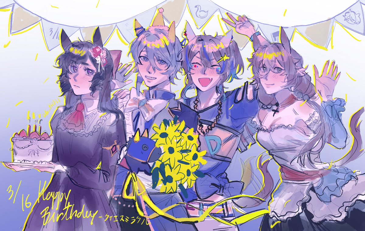 Kathiv21's tweet photo. #umamusume  #ケイエスミラクル生誕祭2026 🦢🥳 https://t.co/9MPiGF3L1j