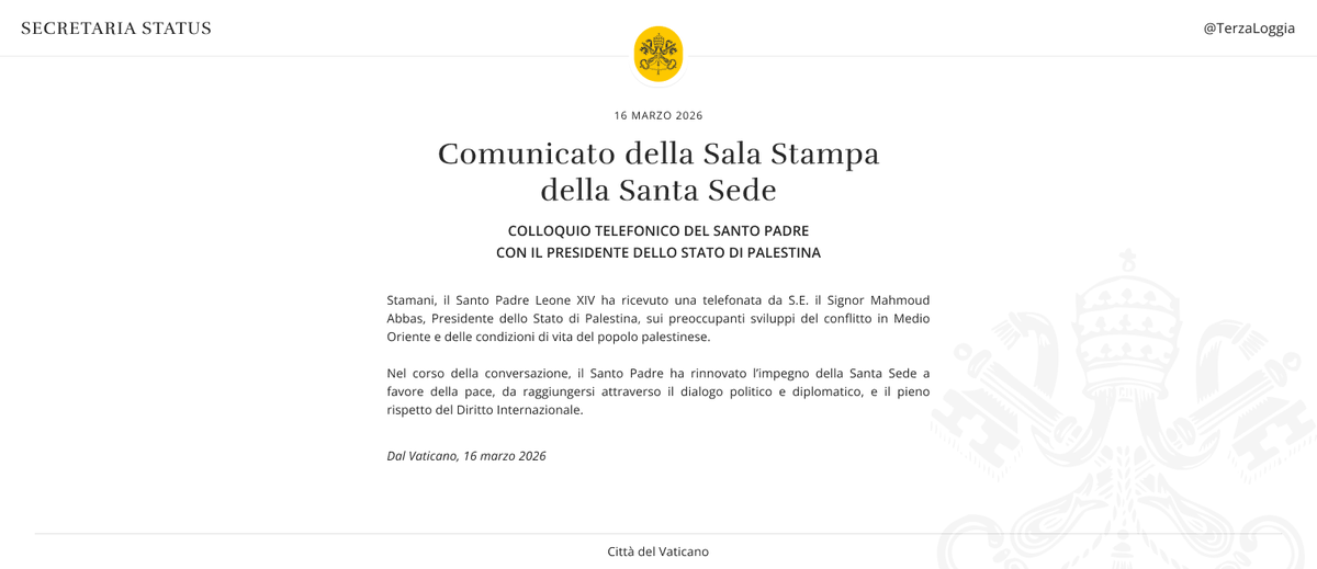 Segreteria di Stato della Santa Sede tweet media