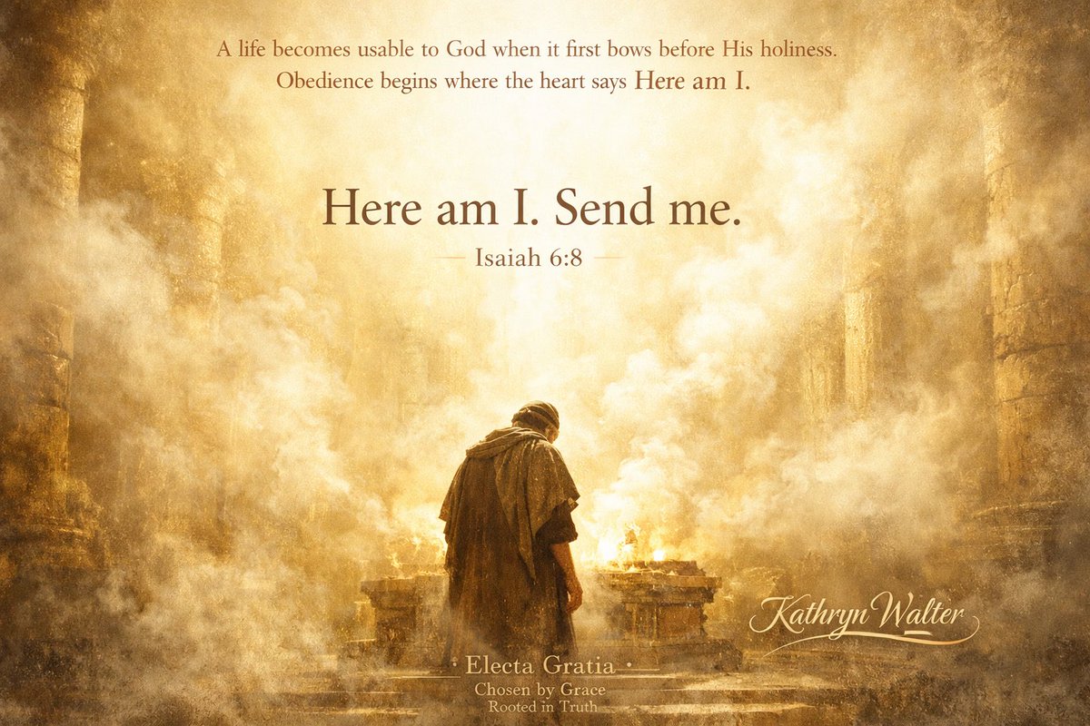 OBEDIENCE THAT SAYS SEND ME

Isaiah’s calling began in overwhelming revelation. The year King Uzziah died was a moment of national uncertainty. A long reign had ended and stability seemed fragile. In that moment Isaiah saw something greater than any earthly throne.

He saw the