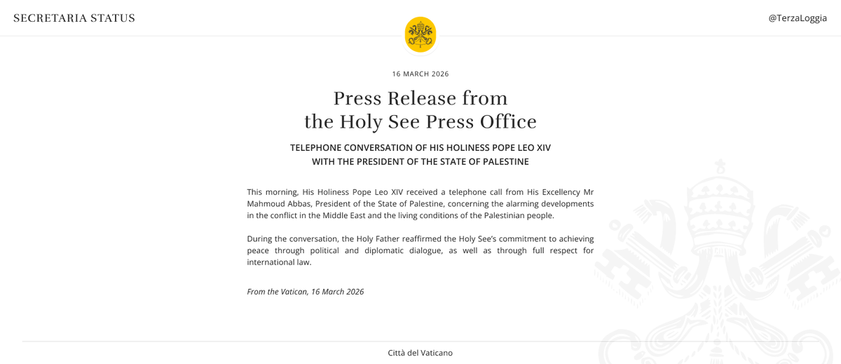 Segreteria di Stato della Santa Sede tweet media