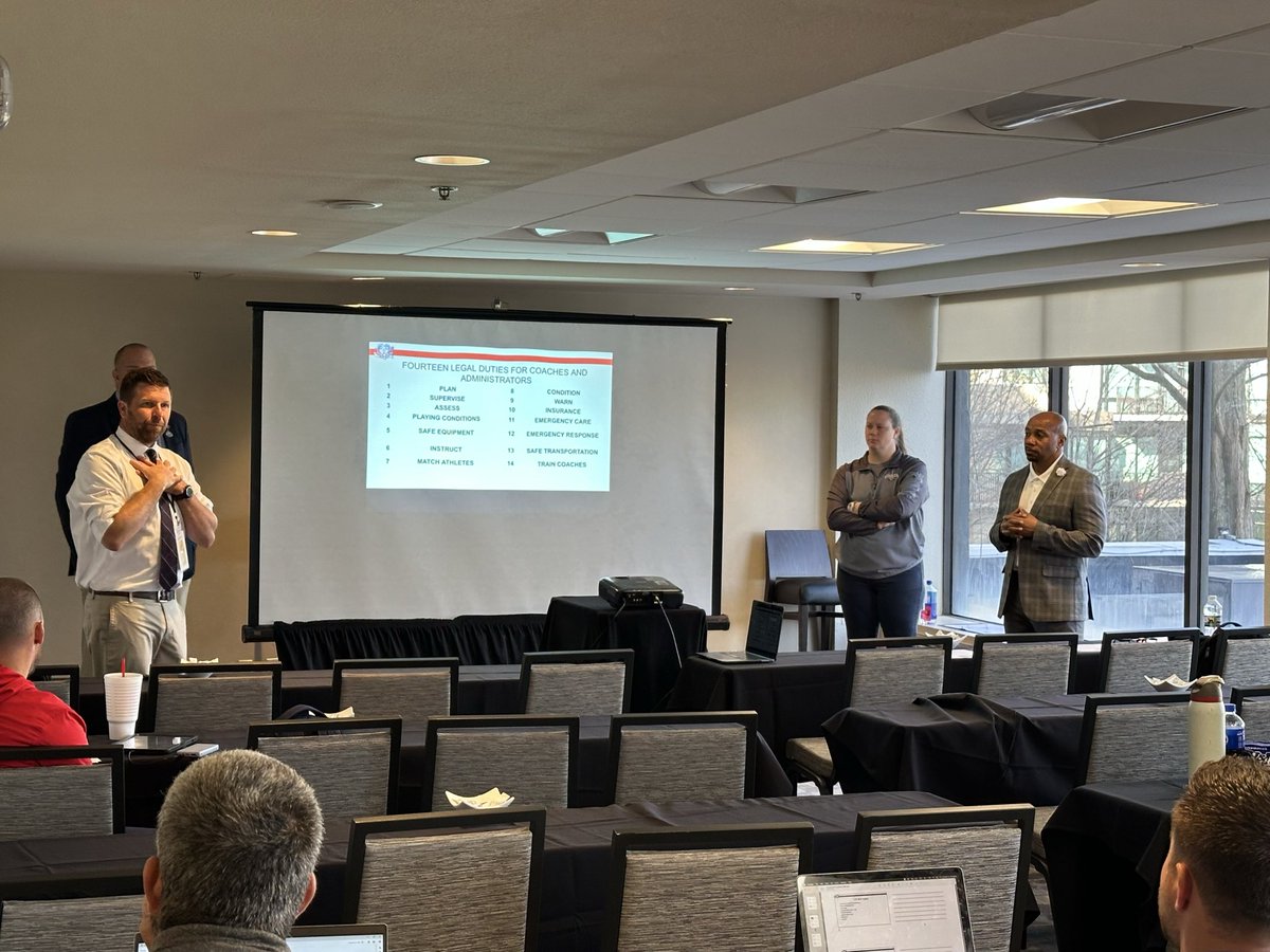 mck0813's tweet photo. A great couple of days at the @NCADA1970 conference. I taught my first LTC class 502 with some amazing ADs across the state. I had a chance to connect with other female ADs across the state. I was also lucky enough to received an award for AD of Excellence from the NCADA. https://t.co/Bo35l7OUDj