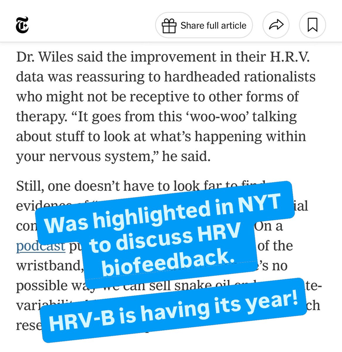 HRV biofeedback and ANS resilience are headed to modern day wellness routines.
