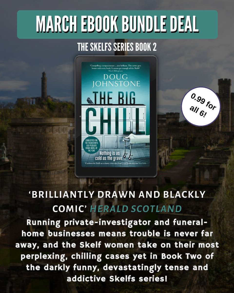 OrendaBooks's tweet image. 🚨 #BUNDLEDEAL ALERT!🚨 

For the rest of March get the FIRST SIX BOOKS in the unmissable #TheSkelfsSeries by @doug_johnstone for ONLY £0.99 in this GREAT-VALUE #BoxSet EVERYWHERE YOU GET #EBOOKS😍 

GET YOUR #BOOKBUNDLE NOW!❤️ 
Kindle, Kobo, Apple: 🔗geni.us/A8wWTa
