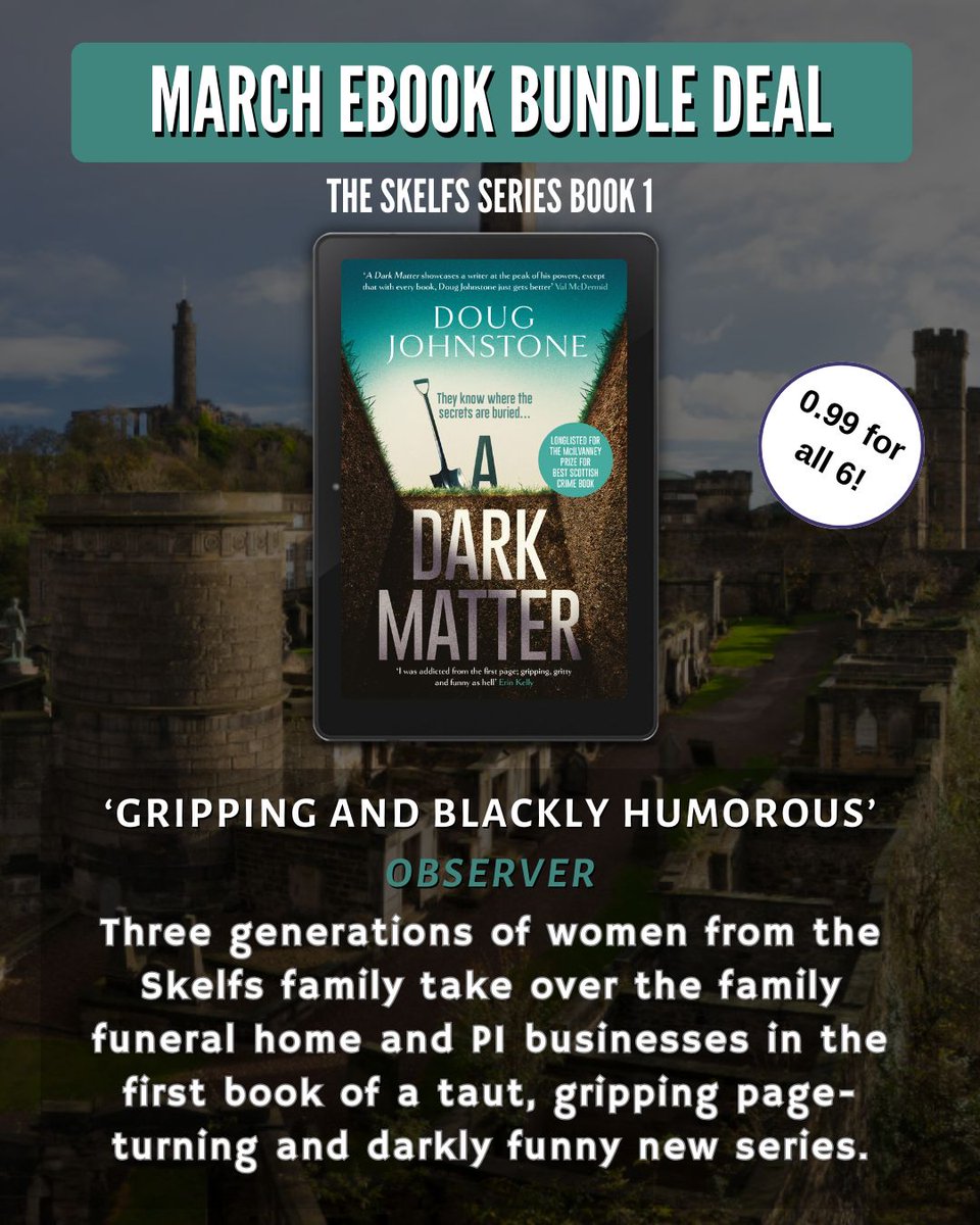OrendaBooks's tweet image. 🚨 #BUNDLEDEAL ALERT!🚨 

For the rest of March get the FIRST SIX BOOKS in the unmissable #TheSkelfsSeries by @doug_johnstone for ONLY £0.99 in this GREAT-VALUE #BoxSet EVERYWHERE YOU GET #EBOOKS😍 

GET YOUR #BOOKBUNDLE NOW!❤️ 
Kindle, Kobo, Apple: 🔗geni.us/A8wWTa