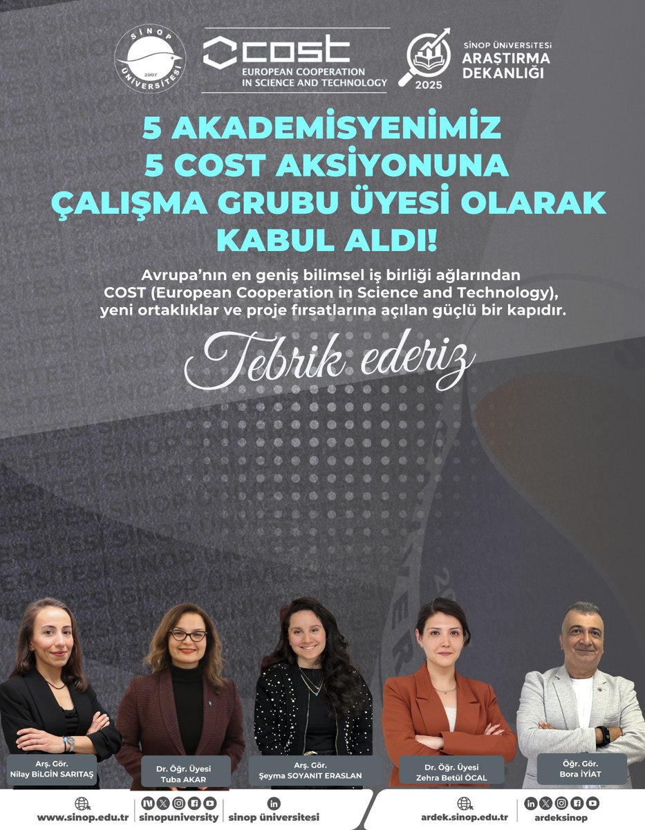 Sinop Üniversitesi Araştırma Dekanlığı tweet media