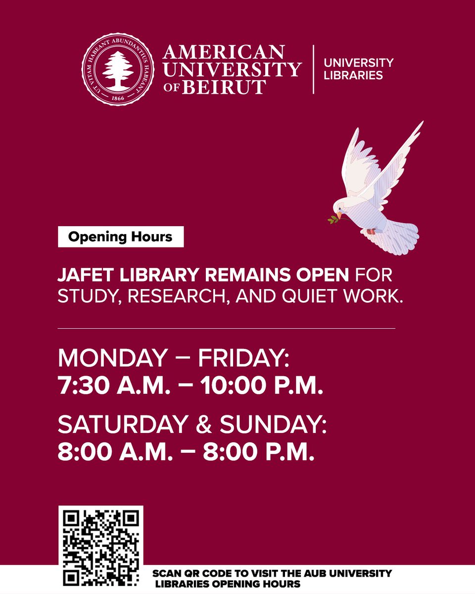 AUB Libraries tweet media