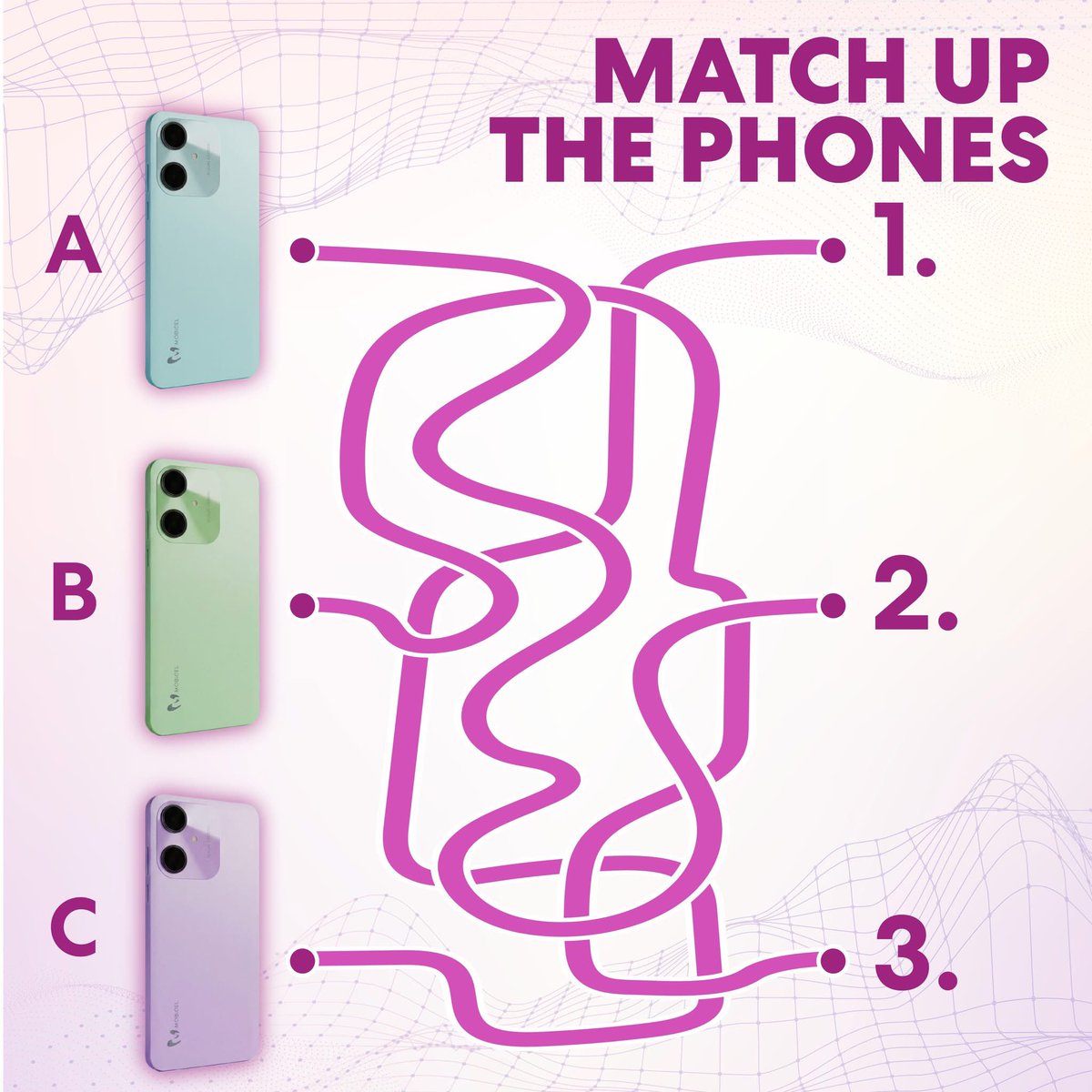 Maze masters, this one's for you! 🌀📱
Can you correctly match 1, 2 &amp; 3 to A, B &amp; C?
Comment your matches below and tag someone who loves a challenge! 👇

#MobicelChallenge #PowerYourEveryday #Mobicel