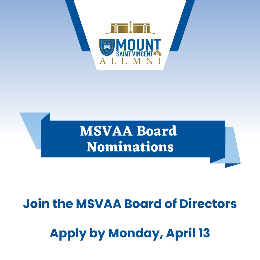 Mount Saint Vincent Alumni tweet media