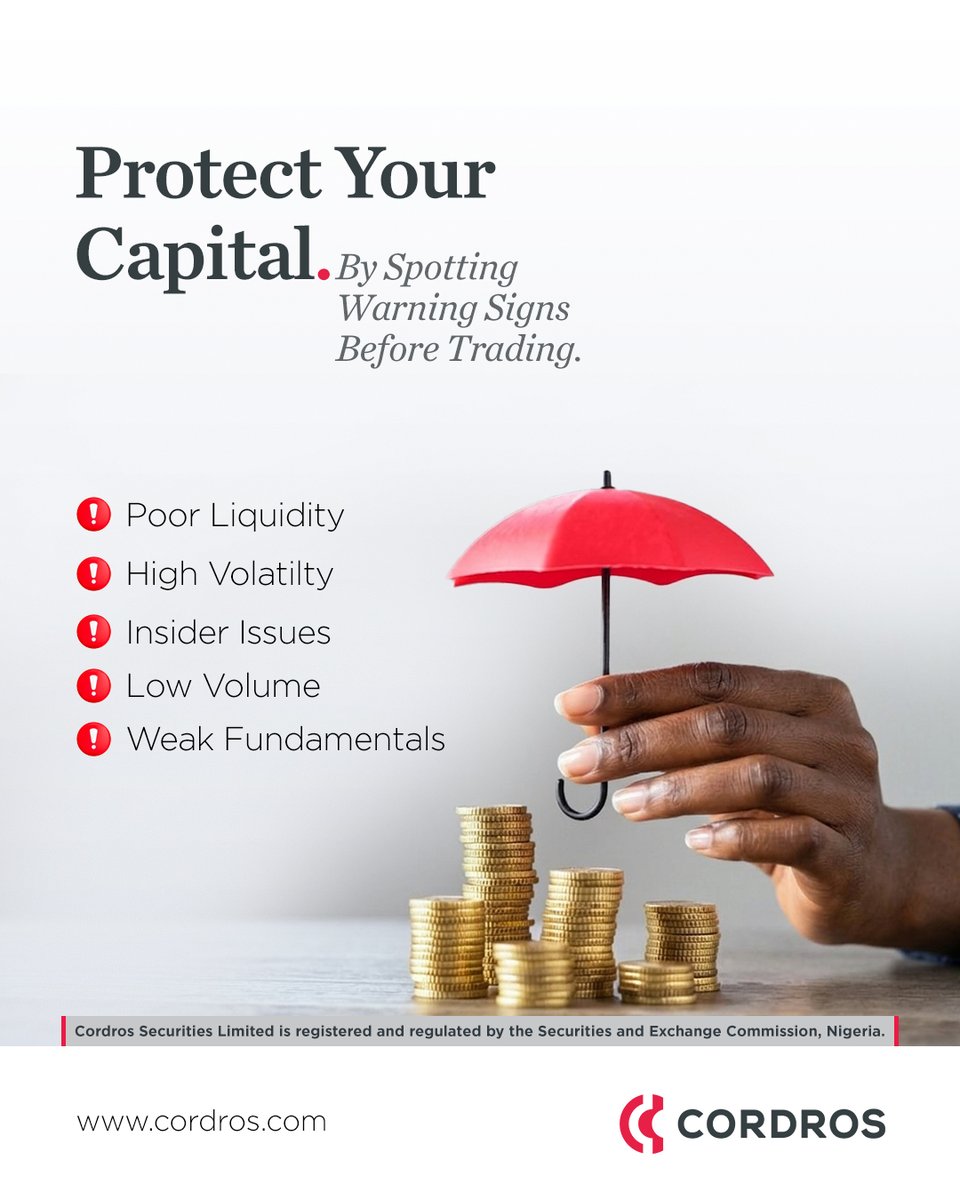 Protecting your capital is the first rule of any profitable trading. So, before you enter your next trade, check for these red flags. Don’t just ask “How much can I make?” ask “What could I lose?” 

Save this post as your pre-trade checklist. 

 #StocksTrading #Stocks #Trade